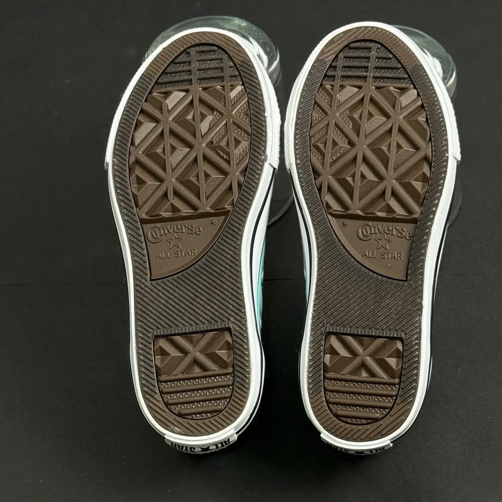 Converse All Star Ox Sneaker Shoe Kid US 12 Aqua Blue Low Top Canvas Lace Up